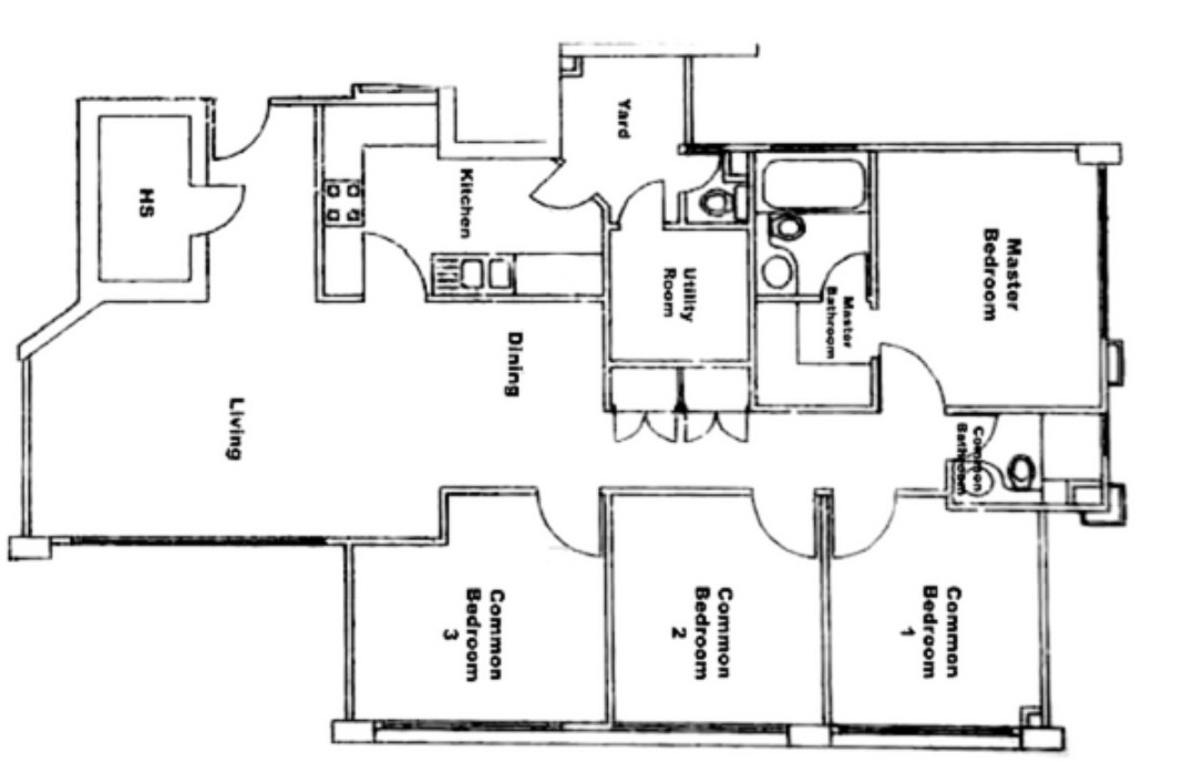 Before: original floor plan